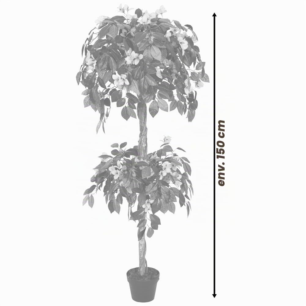 Bougainvillea Plante Arbre Artificielle Plastique 150 cm Decovego