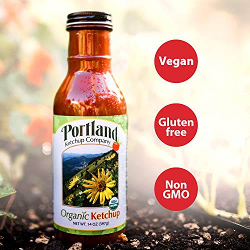 Portland Organic Ketchup + Portland Organic Mustard Bundle By Portlandia Foods - Naturally Gluten-Free, Vegan, Non-Gmo, Made In Oregon Usa #TOP4