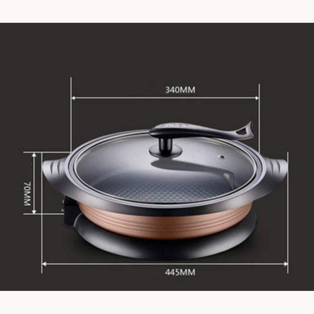 Multifunction Electric Cooker Skillet Wok Hot Pot for Cook Rice Fried Noodles Stew Soup Steamed Fish Boiled Egg