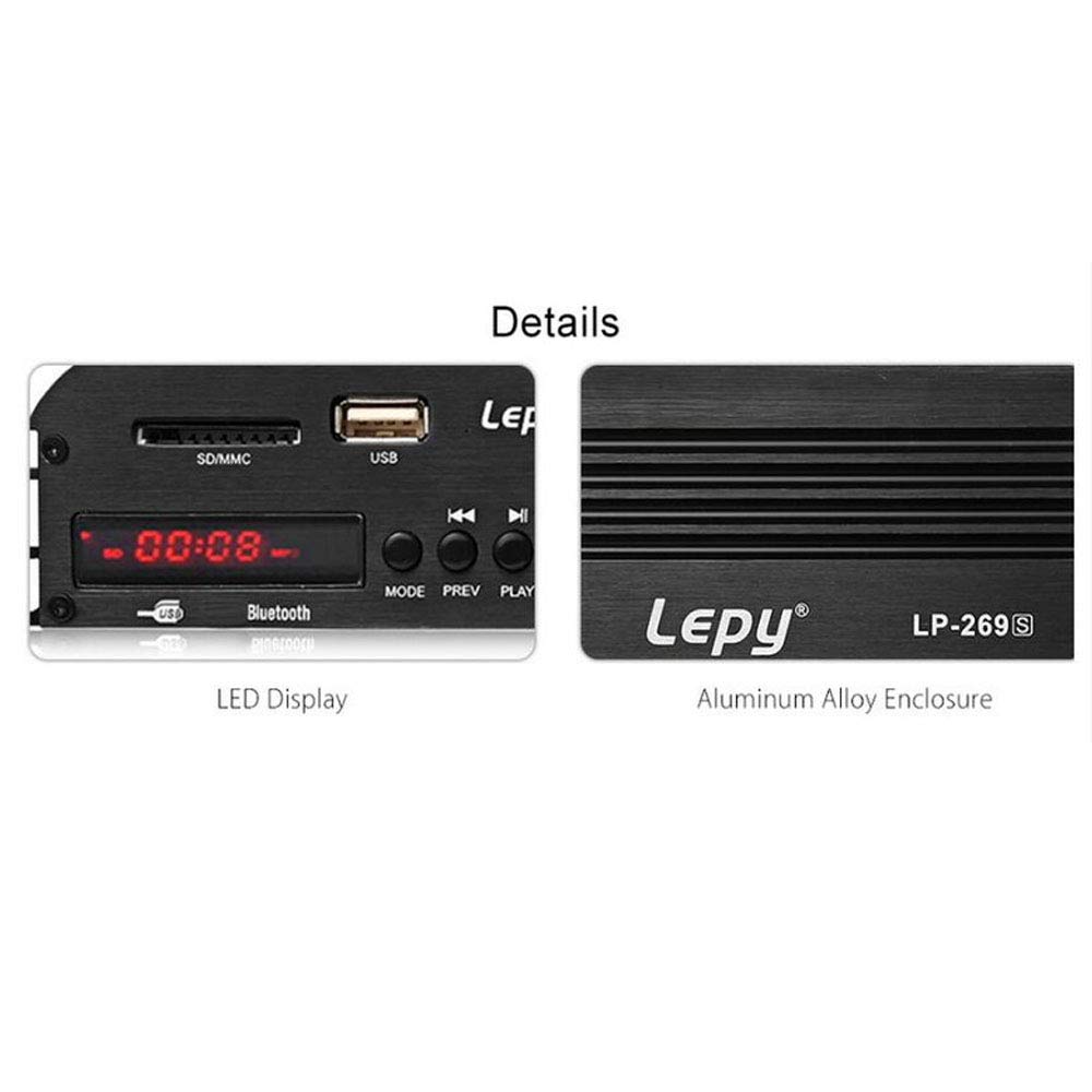 PolarLander Bluetooth HiFi Digital Amplificateur stéréo 4 canaux puissant son compatible avec haut-parleur ordinateur moto