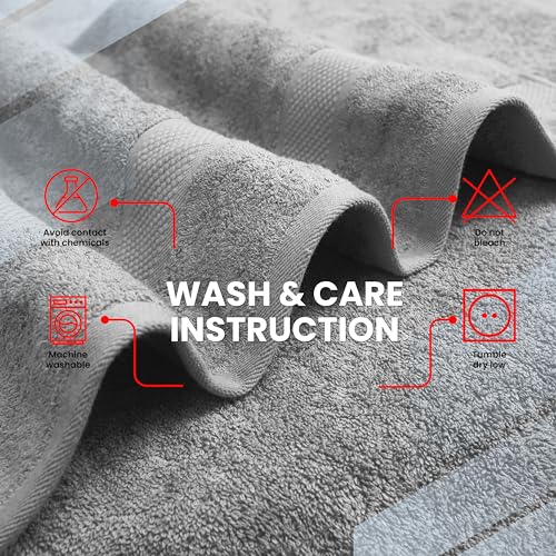 image for Infinitee Xclusives– Luxury Bath Sheets Towels – 2 Pack 600 GSM (3