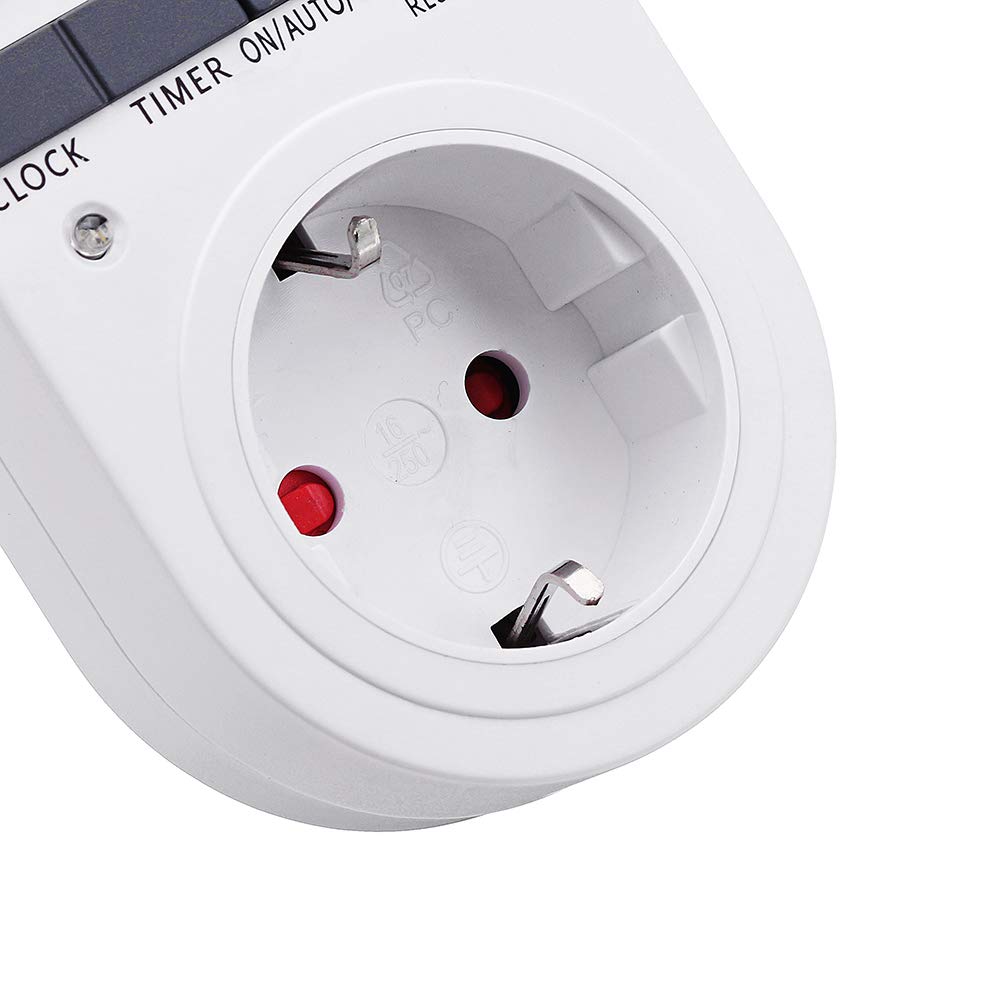 16A 230V Lcd Digital Timer Socket Mit Uhrenfunktion Timing Outlet Switch 24H Smart Timer Switch