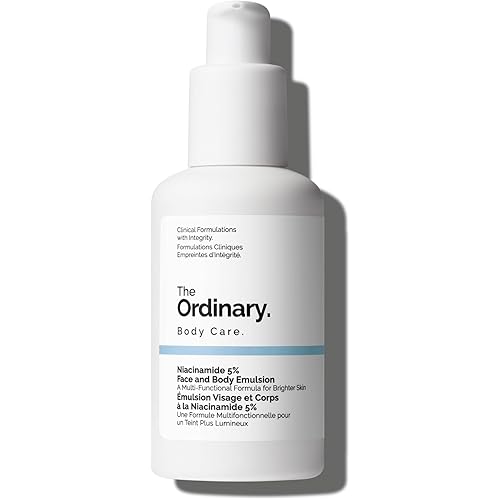 The Ordinary Niacinamide 5% Face and Body Emulsion, Dark Spot & Skin Tone Corrector, 3.4 Fl Oz
