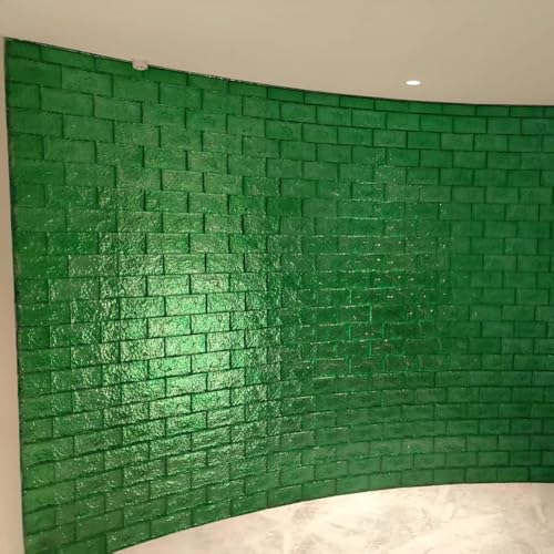Bloques de vidrio verde translúcidos para proyectos de bricolaje DIY 3