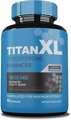 (1 paquete) Suplemento Titan XL Fórmula avanzada, pastillas Titan XL para hombres, 90 unidades