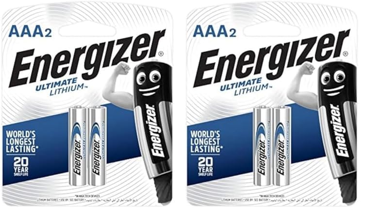 Technuity L92BP2 Battery, Lithium AAA Photo Battery, 2 Count (Pack of 2)