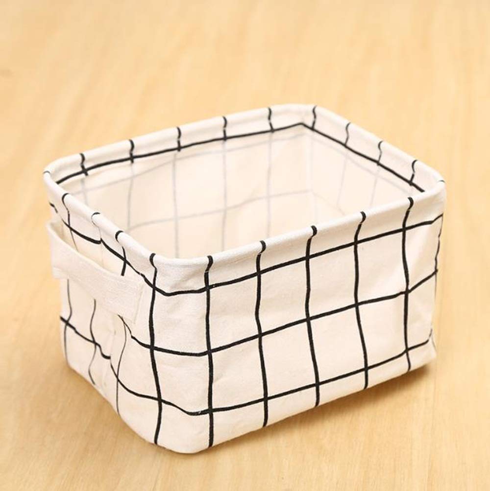 Panier de rangement de bureau en coton pour organiser vos petits débris