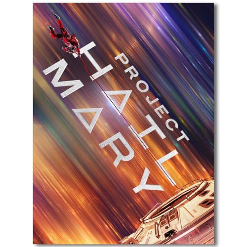 LPAIWXY Project Hail Mary Poster For Fans Kids Room Bedroom Wall Decor-Movie Project Hail Mary Posters Canvas Prints Picture For Teen Boy Girls Gifts