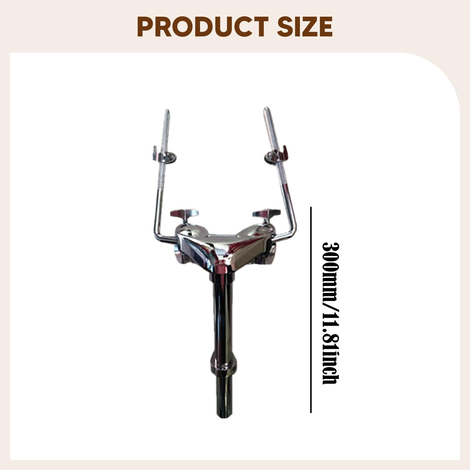 SZLIFE Support de tom double, support de batterie léger, remplace l'accessoire de batterie, pince de bras de tom double pour les batteurs