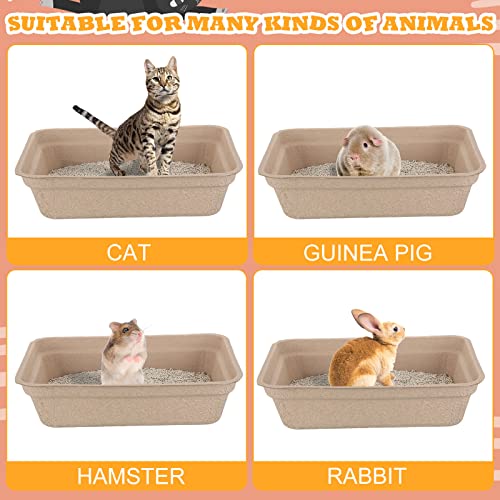 Ramede 30 piezas caja de arena desechable para gatos miniatura 3