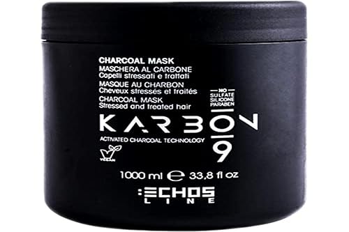 echosline Karbon 9 Mascarilla orgánica vegana a base de carbono (33.8 fl oz)