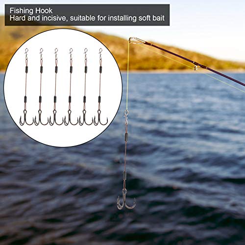 FastUU Köderhaken, Angelhaken, 2 Set Kohlenstoffstahl für Angeln Angelliebhaber – Bild 3