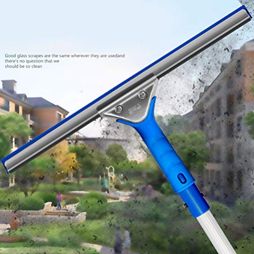 Kit de ferramentas de limpeza de janela e rodo de vidro de microfibra Cabilock 2 peças para limpeza