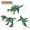 HSANHE 3 in1 Dinosaurs Building Blocks Toys for Kids Age 6-10 Year Old, Educational Building Sets Best Gifts for Boy 6-10 (Green)
