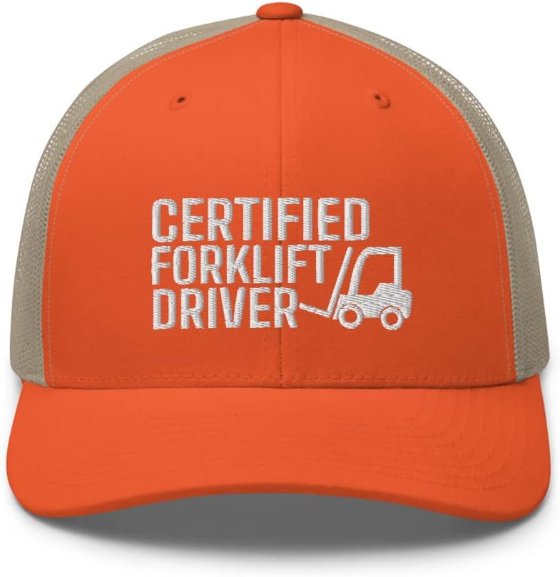 Certified Forklift Driver - Certified Forklift Operator Forklift Accessories - Trucker Cap Mesh Hat N