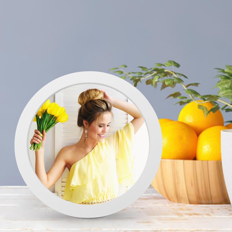 Image of LALAFINA 8 Inch Embroidery Hoop Frame Circular Photo Display Frame Cross Stitch Holder for Wall Hanging Art and Craft Decor