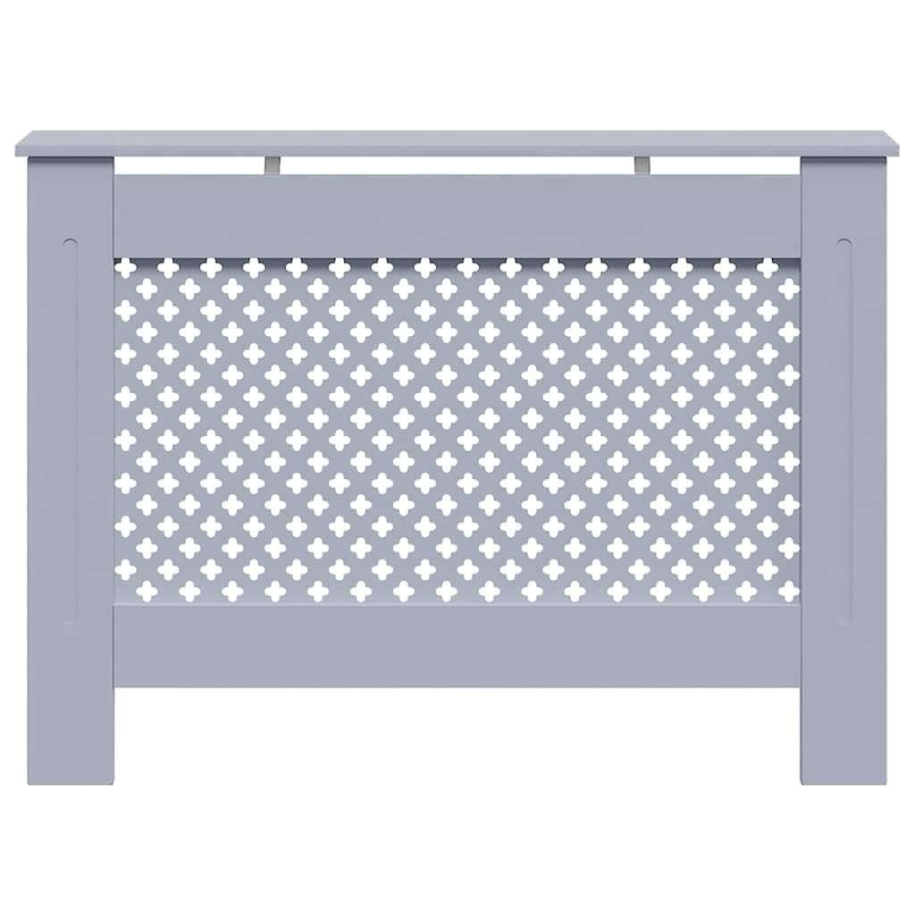 Osłona grzejnika, antracytowa płyta MDF, 112 x 19 x 81,5 cm, z listwą, praktyczna osłona grzejnika do salonu, łącznie z montażem, pasuje do akcesoriów grzewczych i termostatu