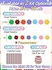 Cosweet Lei Making Craft Kit for Kids - Hawaiian Leis Bulk Makes 48 Flower Necklaces with 2000 Felt Flowers, Lei Craft Supplies for VBS, Classroom Activities & Luau Party Favors #1