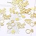 MEYSIMOON Bridal Shower Decorations 300pcs Table Glitter Confetti for Engagement Party Decor Bride to be,Diamond,Ring and Circle Gold Paper Confetti for Wedding Bachelorette Party Favors (Gold)