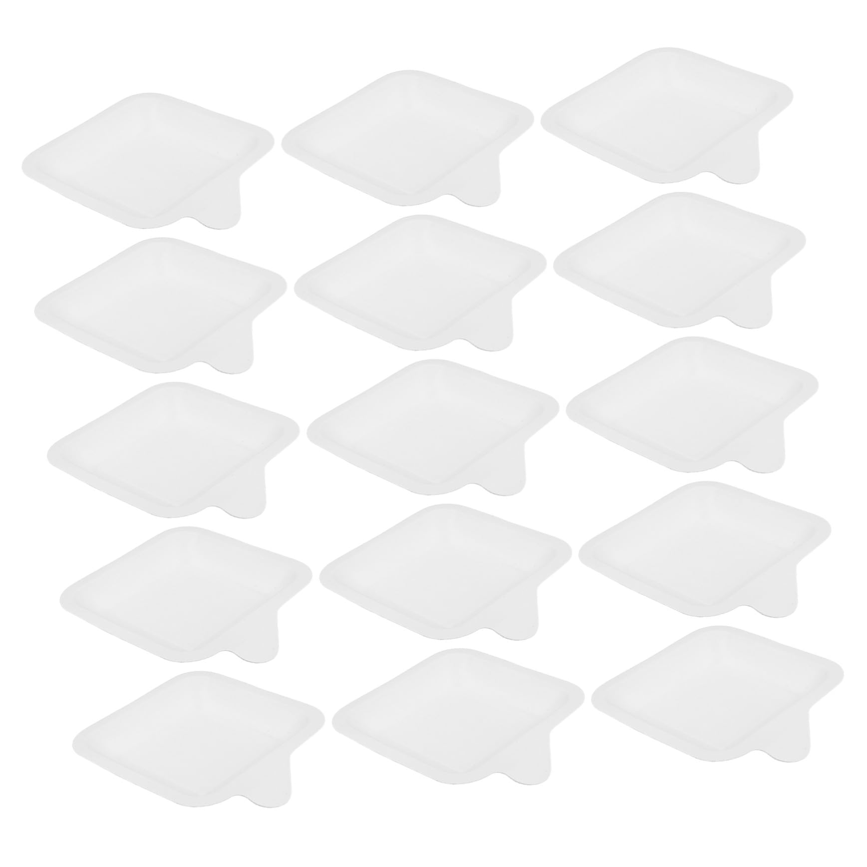 Assiettes carton carré épaisses jetables pour gâteaux et événements