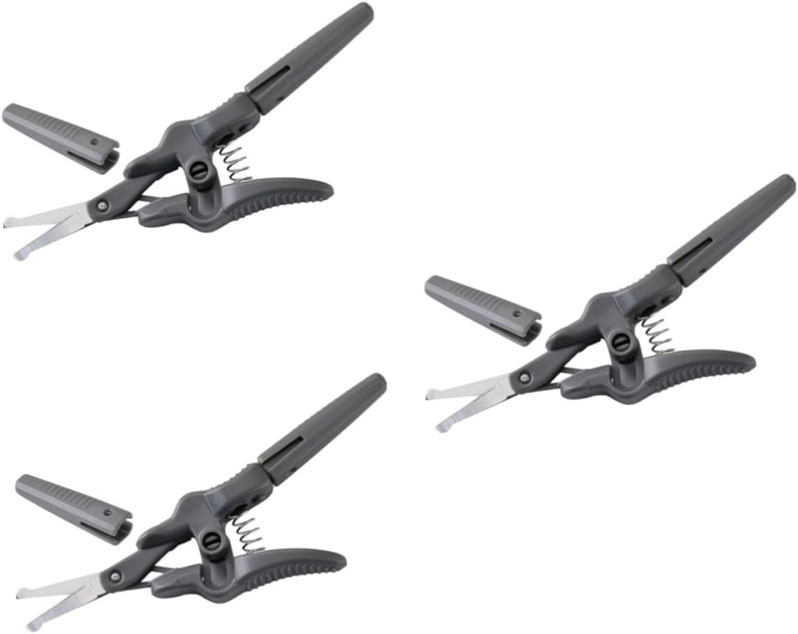 3pcs Eyebrow Scissors for Men and Women Precision Grooming Scissors for Eyebrows Nose Hairs and Beards Compact and Lightweight Beauty Tool for Travel