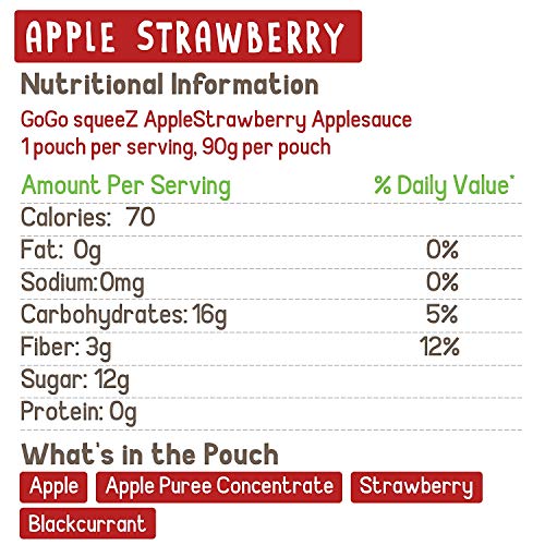 image for GoGo squeeZ Applesauce on the Go, Variety Pack (Apple/Banana/Strawberr