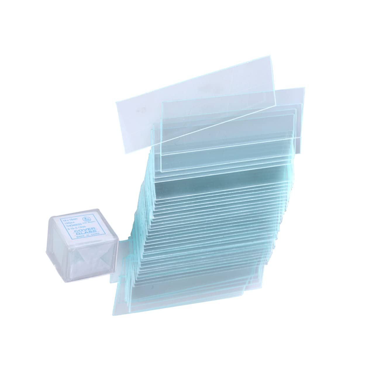 TIDTALEO Blank Microscope Slides and Cover Glass for Optical Microscopy Slide Pack with Square Glass Coverslips Microscope Accessories for Experiments and Education