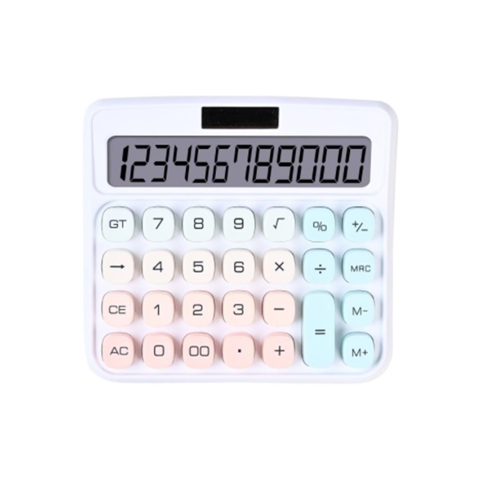 Fourniture Scolaire Calculatrice De Bureau Multifonctionnelle À Énergie Solaire Portable 10 Chiffres Outils Auxiliaires(Rosa)