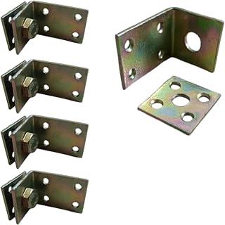 Bed Rail L Brackets for Joining Woods, Bed Frame Hardware , Bed Rail Socket Accessories, Set of 4 Wooden Bed Brackets Bed Rail Fittings, headboard and Footboard Fixing Accessories(4 Sets)
