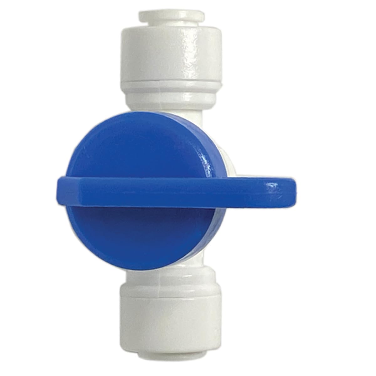 Válvula de cierre Speedfit de 1/4 pulgadas - Con clips de bloqueo - Ajuste de fontanería de conexión rápida para sistemas de filtración y RO - Compatible con PPSV040808WP