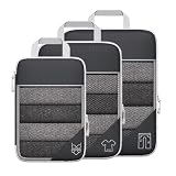 Bamberg 3-Teiliges Tragbares Reisetaschen-Set mit Komprimierbaren Aufbewahrungstaschen...