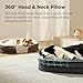 BEDSURE orthopädisches Hundebett Grosse Hunde - 360° ovales Hundesofa mit Rand für große Senioren, wasserdichter & waschbarer Bezug, stützendes ultraweiches Fleece Haustierbett, 89x64x18cm, grau