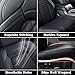 Coverado Wrangler JK Seat Covers, Waterproof Leather Car Front Seat Cover for Truck Pickup, Full Coverage Car Seat Cushion Protector Custom Fit for 2008-2012 Jeep Wrangler 2-Door/4-Door(Black)