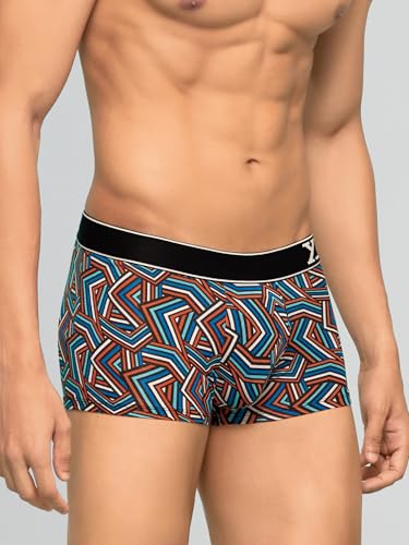 Image of XYXX Men's Super Combed Cotton Regular Fit Solid Antibacterial Trunks with No Marks Waistband