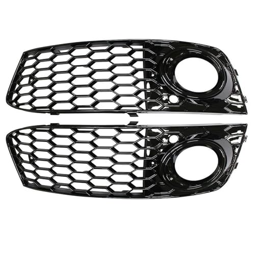 Grille calandre avant noir brillant avec antibrouillard pour A4 B8 2008-2012
