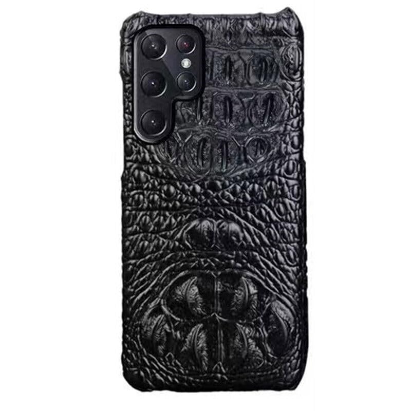 Étui compatible avec Samsung Galaxy S25 Ultra résistant aux rayures en cuir
