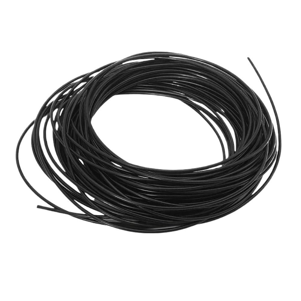Flexible Rubber Tubing Black Small Capillary Hose OD 6mm 5mm 4., White Silicone Rubber Tube Flexible for Laboratory 1 piece(Black,10METERS*4MM*5MM)