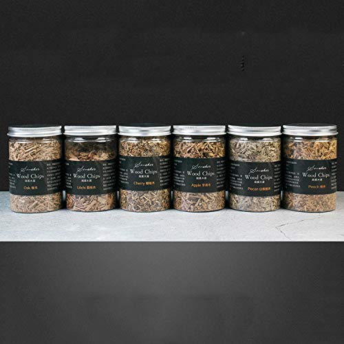 Copeaux de bois pour fumeur Ruby Lil Chips : pack de 6 essences naturelles de sciure