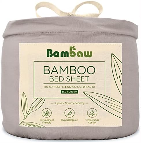 Navy Fitted Sheet Double | Bamboo Fitted Sheets | Anti Allergy Bedding | Bed Sheet Small Double | Luxury Hotel Bedding | Extra Deep Fitted Sheets | Cool Sheet | Natural Bedding | 140x200 | Bambaw