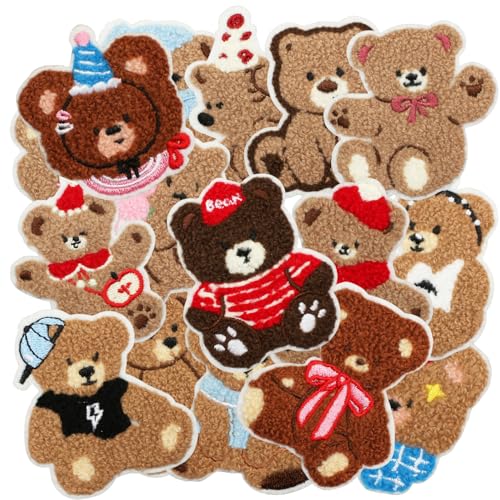 HappFestiv Plush Bear Patches