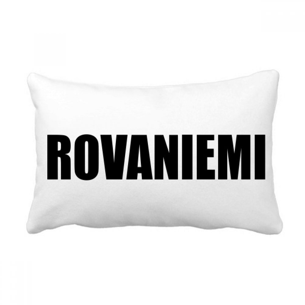 Coussin de décoration Rovaniemi Finlande oreiller lombaire multicolore 16x24 pouces pour canapé