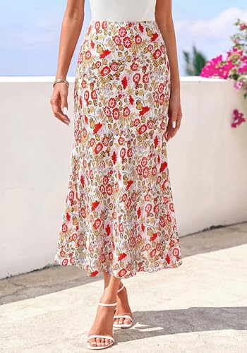 Image of BTFBM Satin Skirts for Women Trendy 2026 Summer Fall