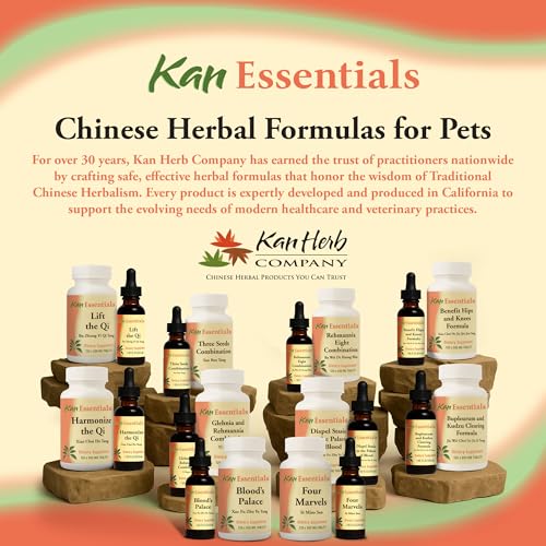 Image of Kan Herb Company Benefit Hips and Knees Formula - Traditional Chinese Herbal Blend to Support Joint Comfort, Mobility, and Digestive Balance, Herbal Supplement Tablets for Pets, 120 Tablets