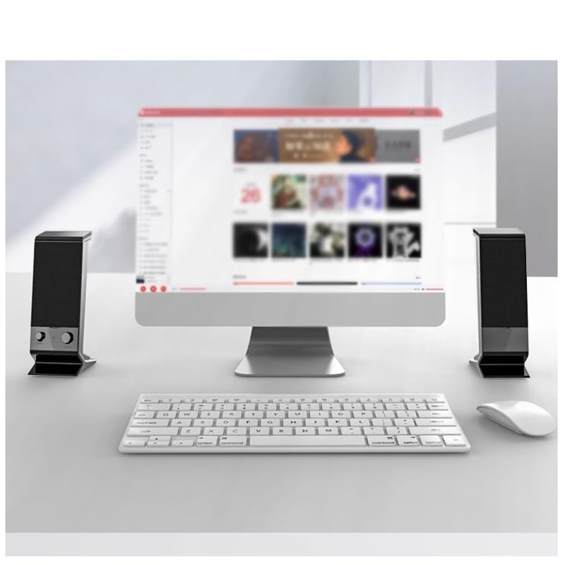 Son de bureau multimédia compact avec caisson de basses en surpoids pour PC fixe