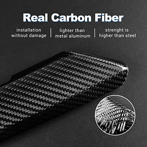 Airspeed For Subaru Wrx 2022-2023 Front Grille Strip Cover Car Exterior Grille Hard Carbon Fiber Molding Trim, Black #TOP6