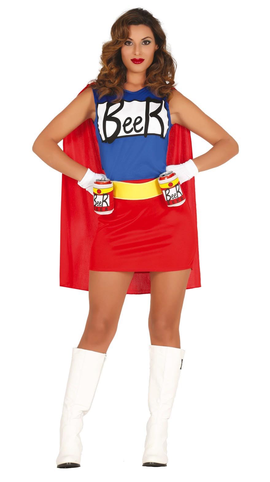 FIESTAS GUIRCA Disfraz de Mujer-Cerveza Adulto