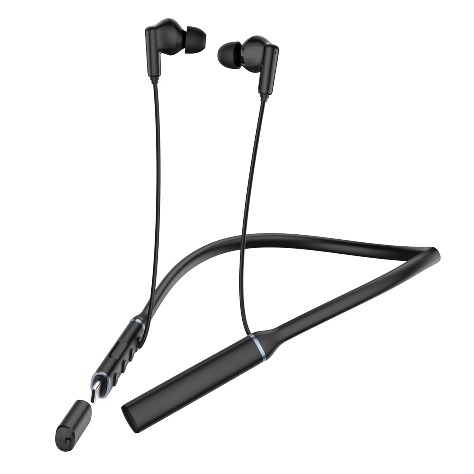 Hmusic Bluetooth Neckband Headphones, 3 Music Patterns, 2 Charging Ways, 35H Long Battery Life Wireless Headphone