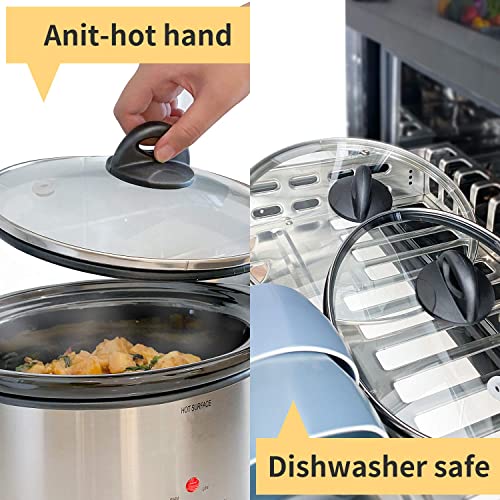 2 Pack Pot Lid Top Replacement Knob Sector Style. Kitchen Cookware Universal Replacement Pan Lid Holding Handles. #TOP2