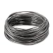 BEADNOVA 1.5mm Genuine Round Leather Cord Leather Strips For Jewelry Making Bracelet Necklace Beading, 10 Meters/11 Yards, Grey