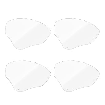 4 Pcs S8555 Face Shield Replacement Lens Compatible with Honeywell/Uvex S8500/S8510 Face Shield, with Clear Polycarbonate, Protective Safety Visor Replacement, Anti-fog